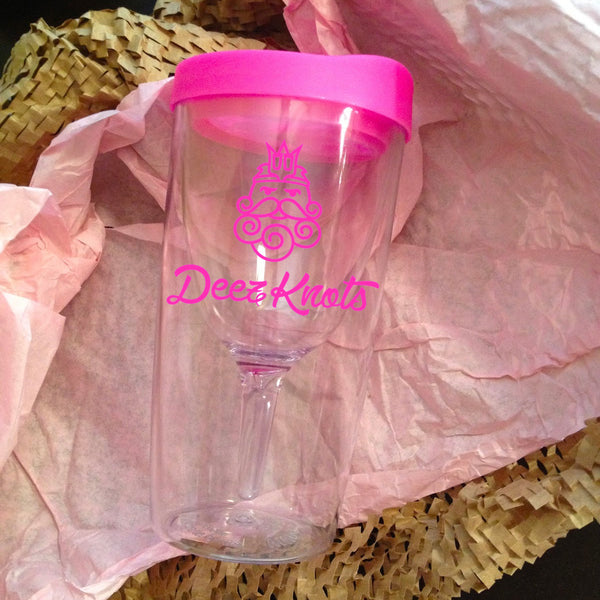 Deez Knots Poseidon 10 oz. Wine Tumbler With Lid